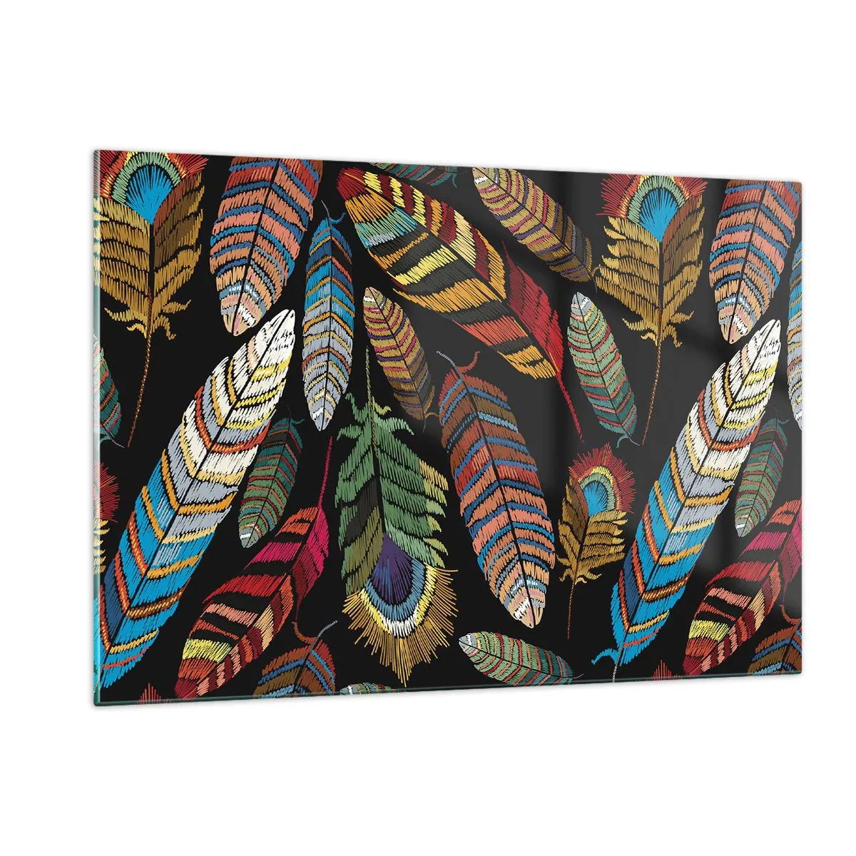 Obraz na skle - Vtáčí karneval - 120x80 cm