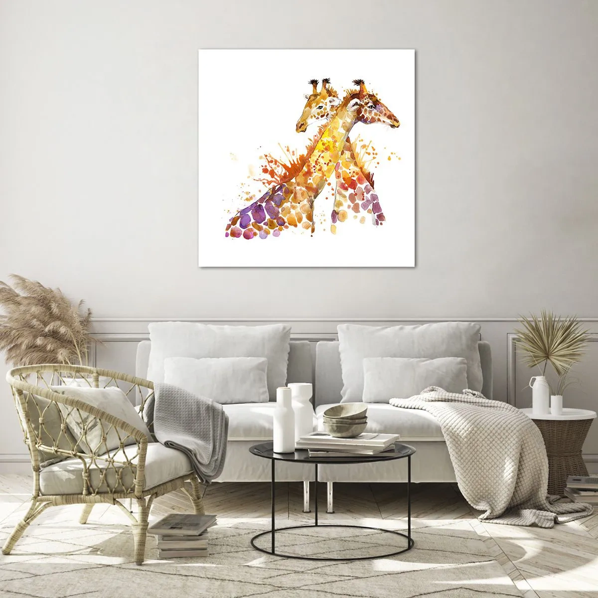 Obraz na skle - Je to priateľstvo alebo je to láska? - 60x60 cm