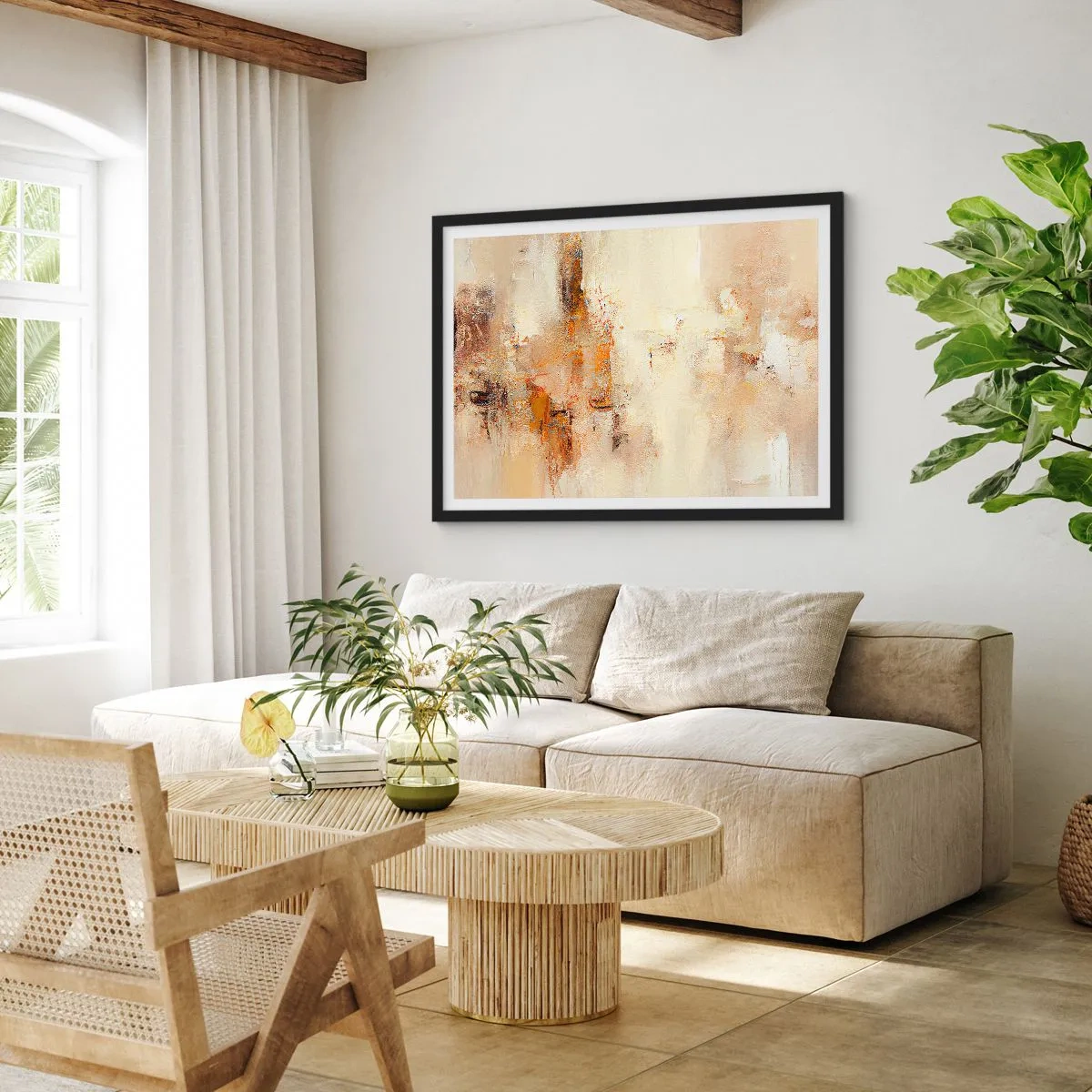 Plagát v čiernom ráme - Duša jantáru - 40x30 cm