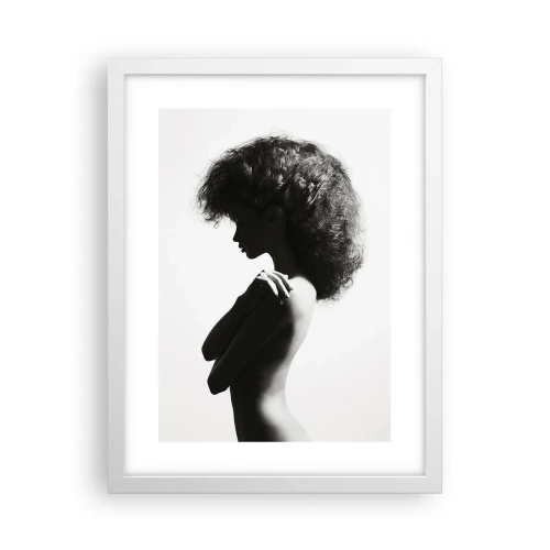 Plagát v bielom ráme - Ako kvetina na štíhlej stonke - 30x40 cm