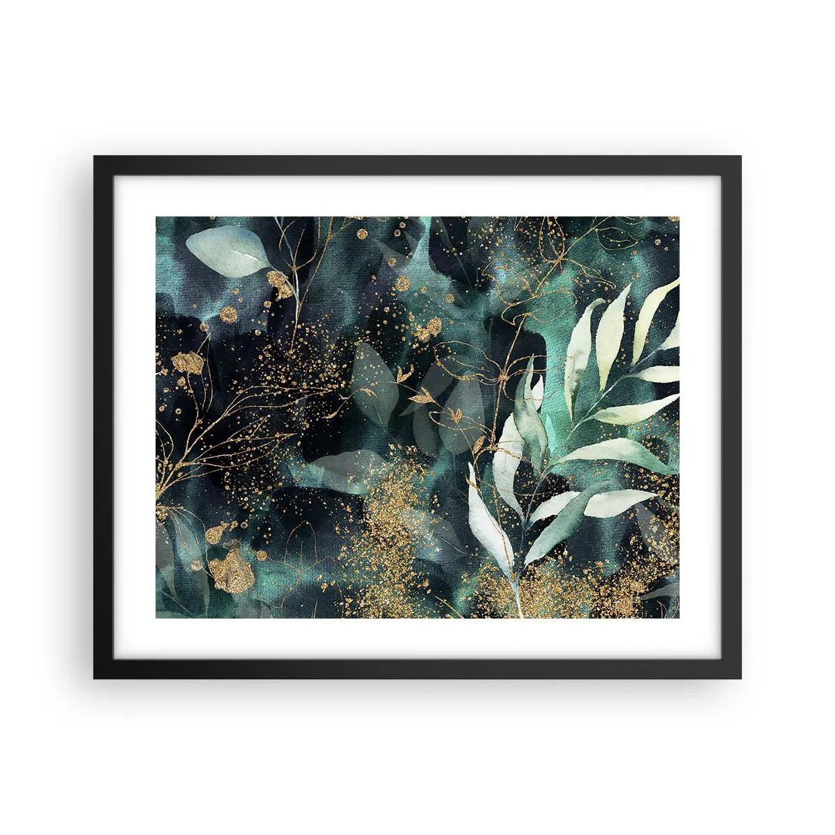 Plagát v čiernom ráme - Kúzelná záhrada - 50x40 cm