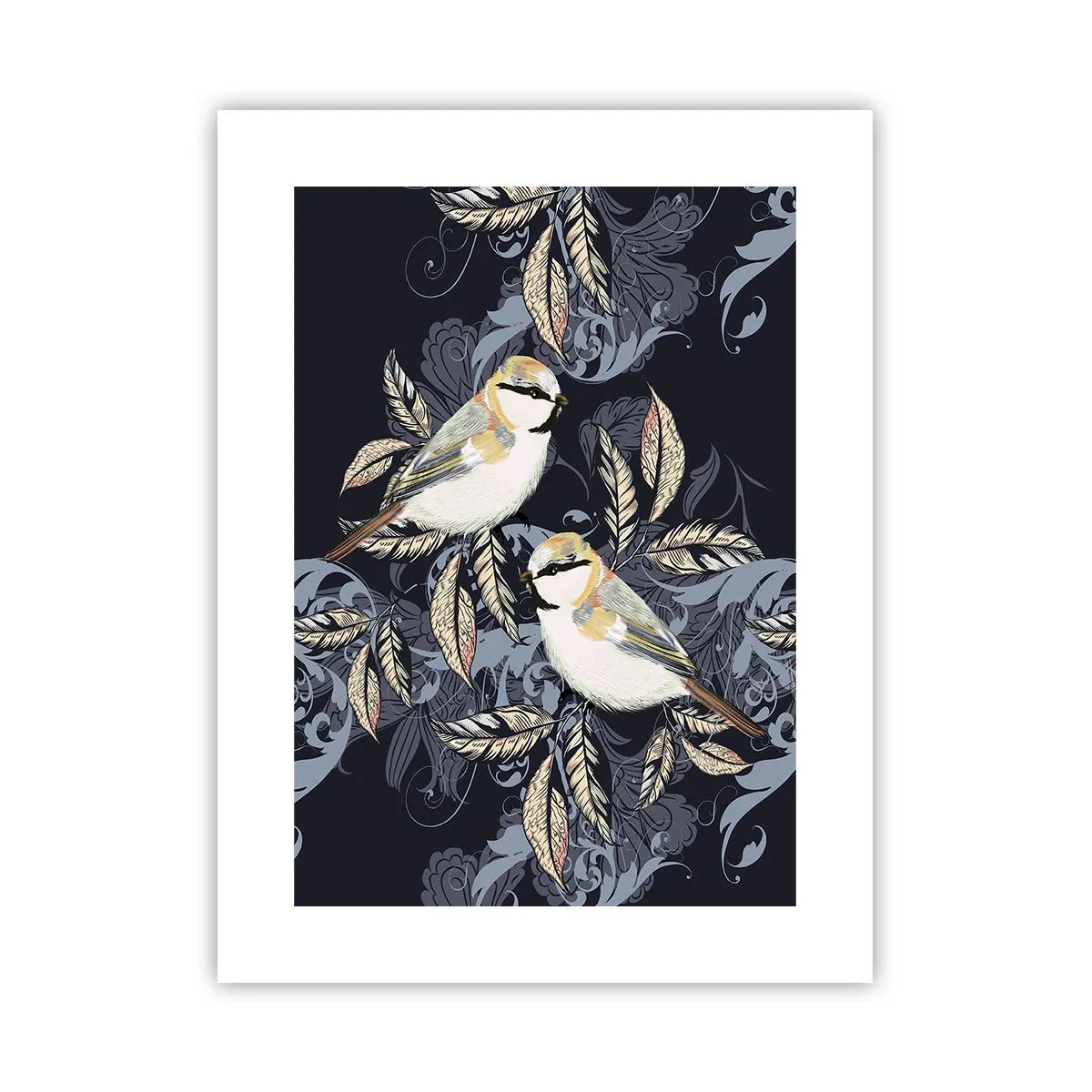 Plagát - Žltomodrá pieseň - 30x40 cm