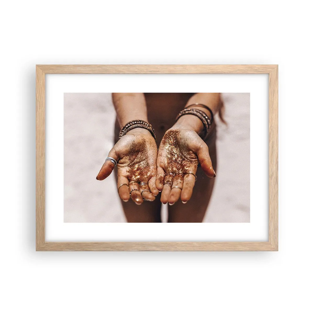 Plagát v ráme zo svetlého duba - Darček pre teba - 40x30 cm