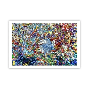 Plagát - Vitráž s kvapkami - 91x61 cm