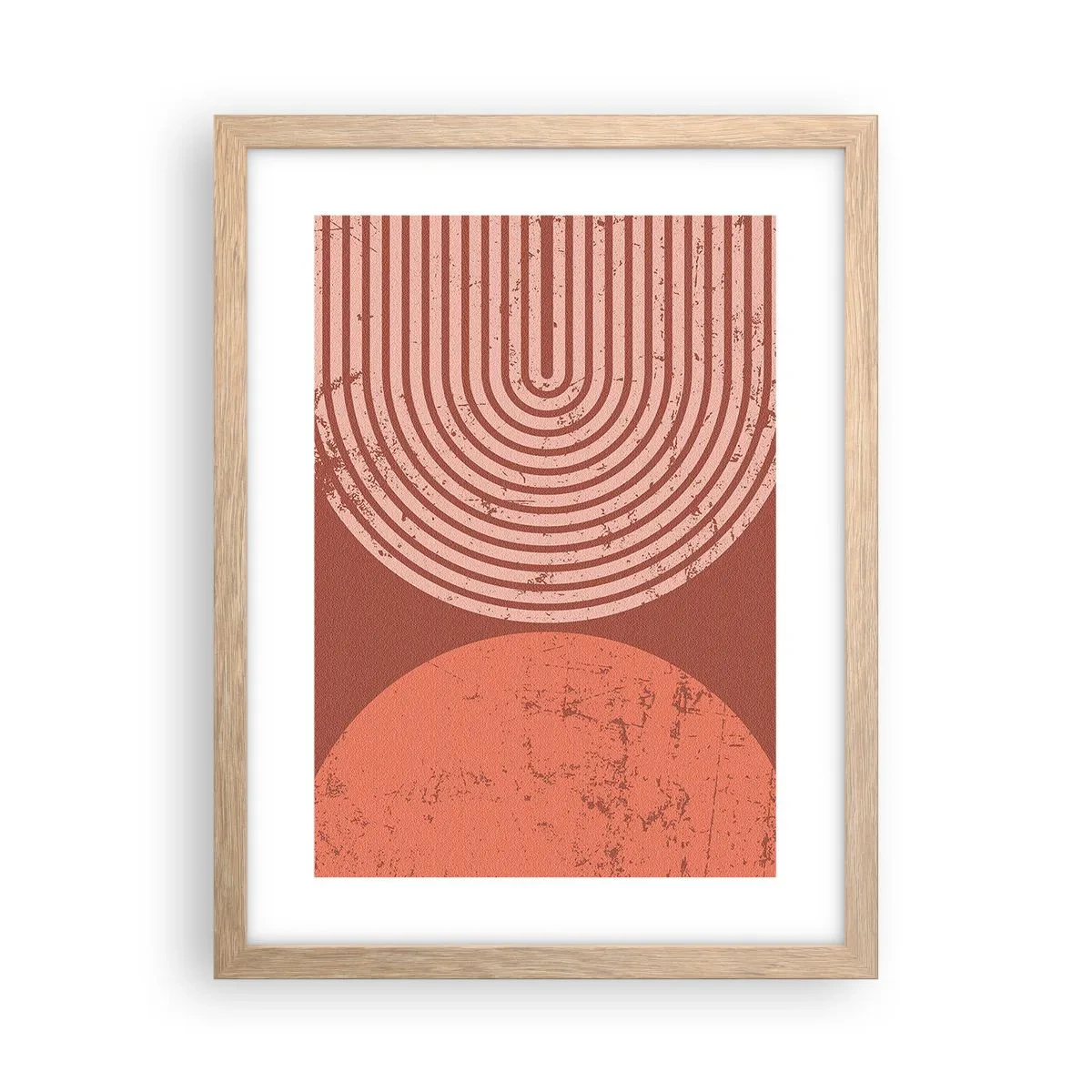 Plagát v ráme zo svetlého duba - Blízky vzťah - 30x40 cm