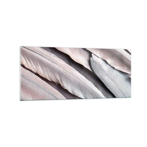 Obraz na skle - V ružovej a striebornej - 120x50 cm
