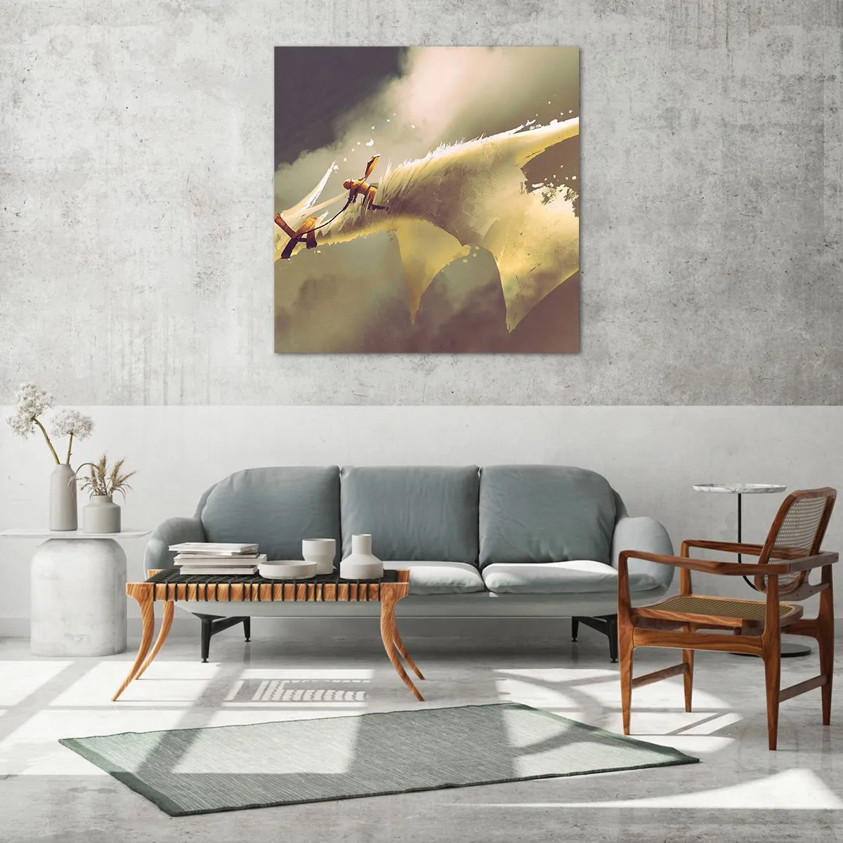 Obraz na skle - Zachrániť svet - 70x70 cm