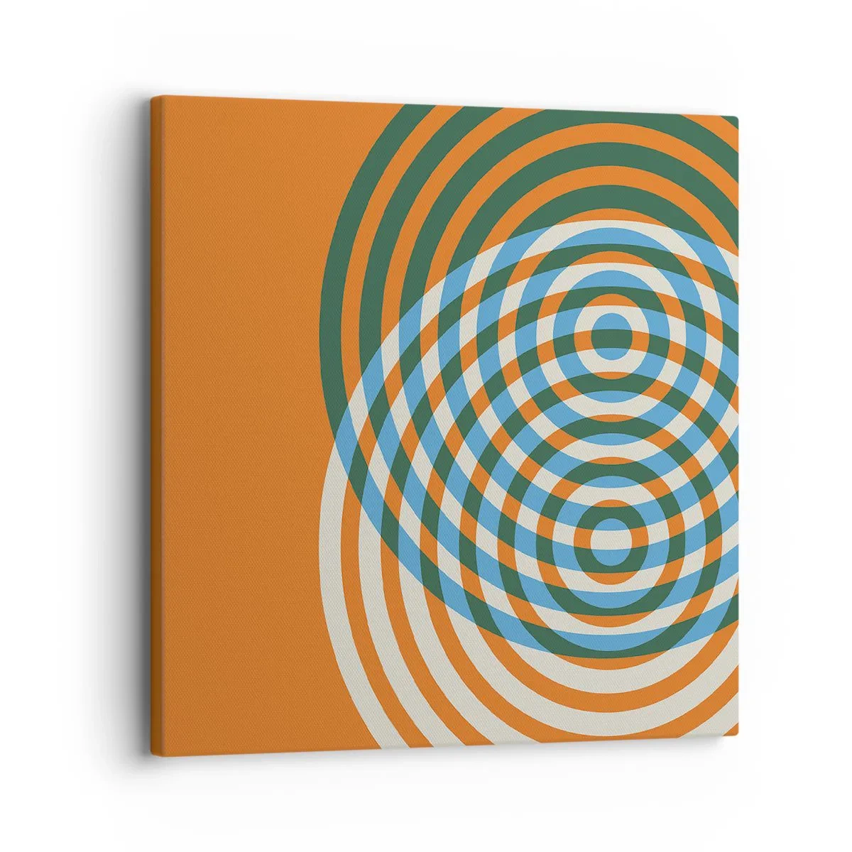 Obraz na plátne - Abstraktná kruhová variácia - 30x30 cm