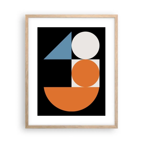 Plagát v ráme zo svetlého duba - Figurínový systém - 40x50 cm