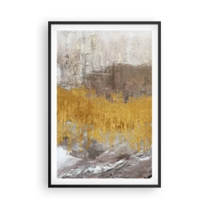 Plagát v čiernom ráme - Zlatistý závan - 61x91 cm