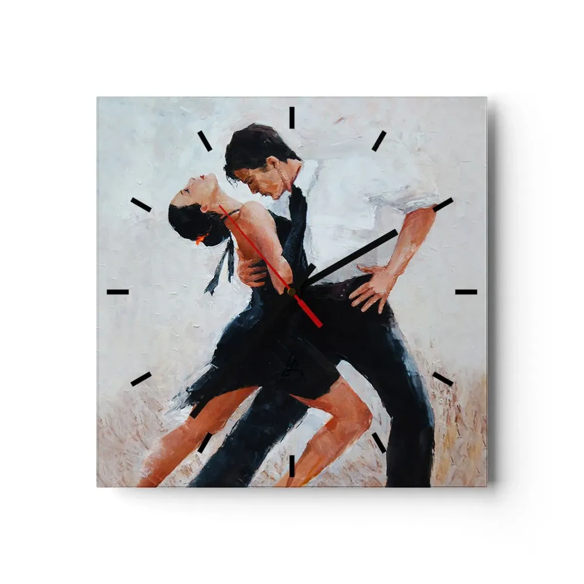 Nástenné hodiny - Tango mojich túžob a snov - 40x40 cm