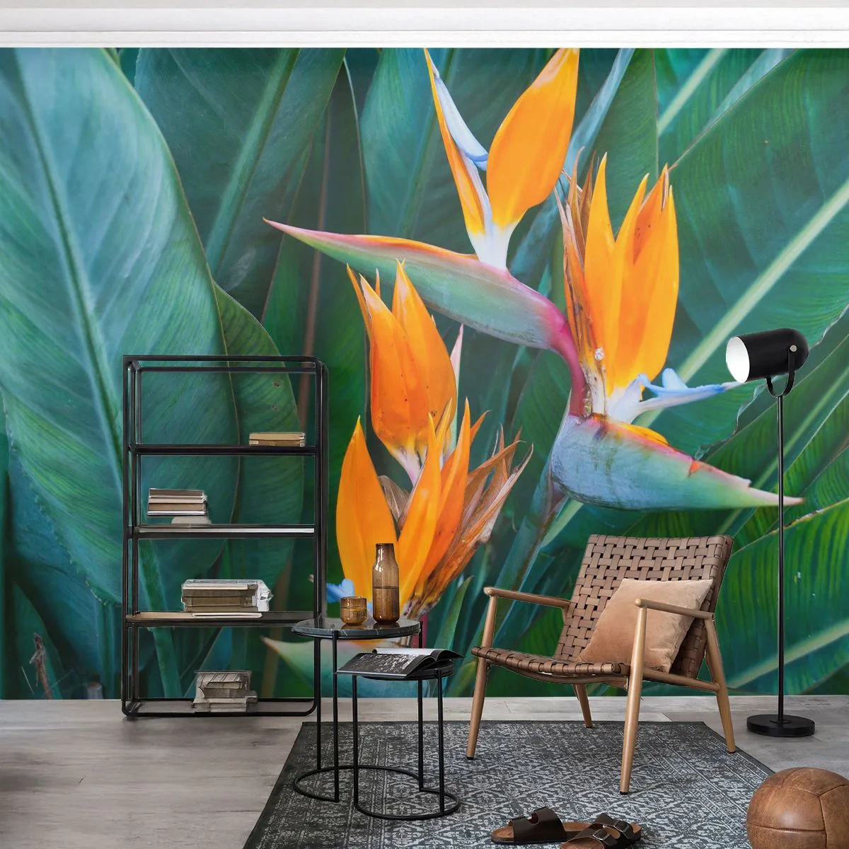 Fototapeta Premium Sand - Je to kvetina, alebo vták? - Strelitzia Royal, Kvetina, Afriky - 100x70 cm