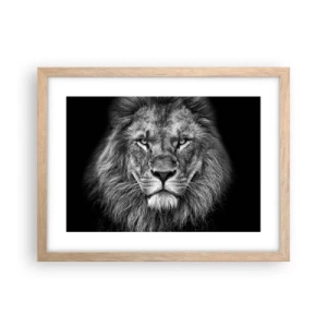 Plagát v ráme zo svetlého duba - V korunovačnom odeve - 40x30 cm