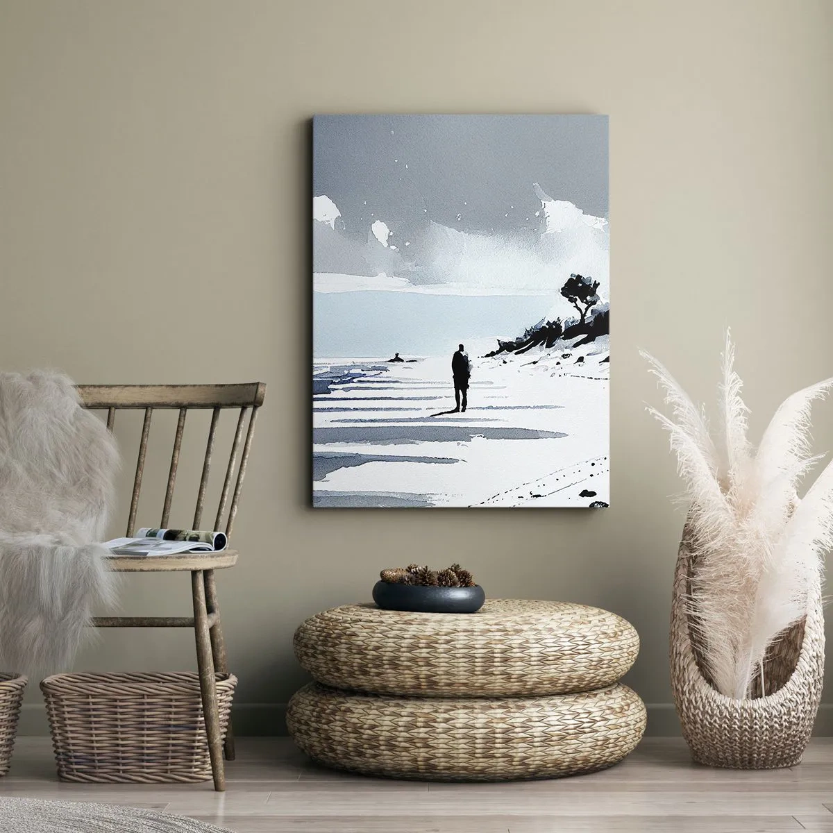 Obraz na plátne - O samote - 45x80 cm