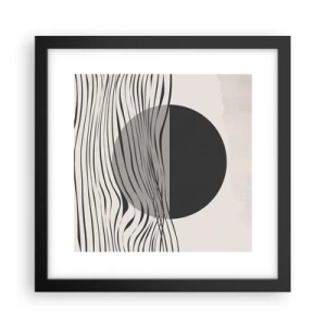 Plagát v čiernom ráme - Polovičná kompozícia - 30x30 cm