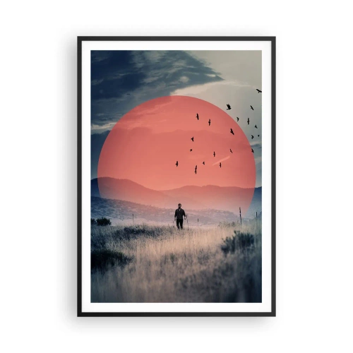 Plagát v čiernom ráme - Vo svojom živle - 70x100 cm