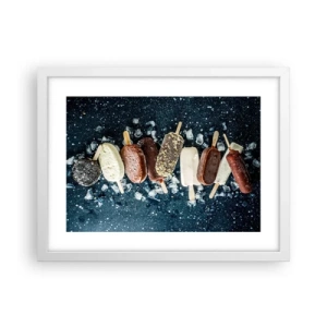 Plagát v bielom ráme - Chuť horúceho leta - 40x30 cm