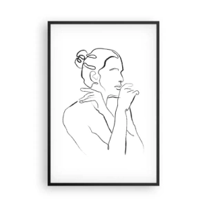 Plagát v čiernom ráme - Akt: zmyselné tajomstvo - 61x91 cm