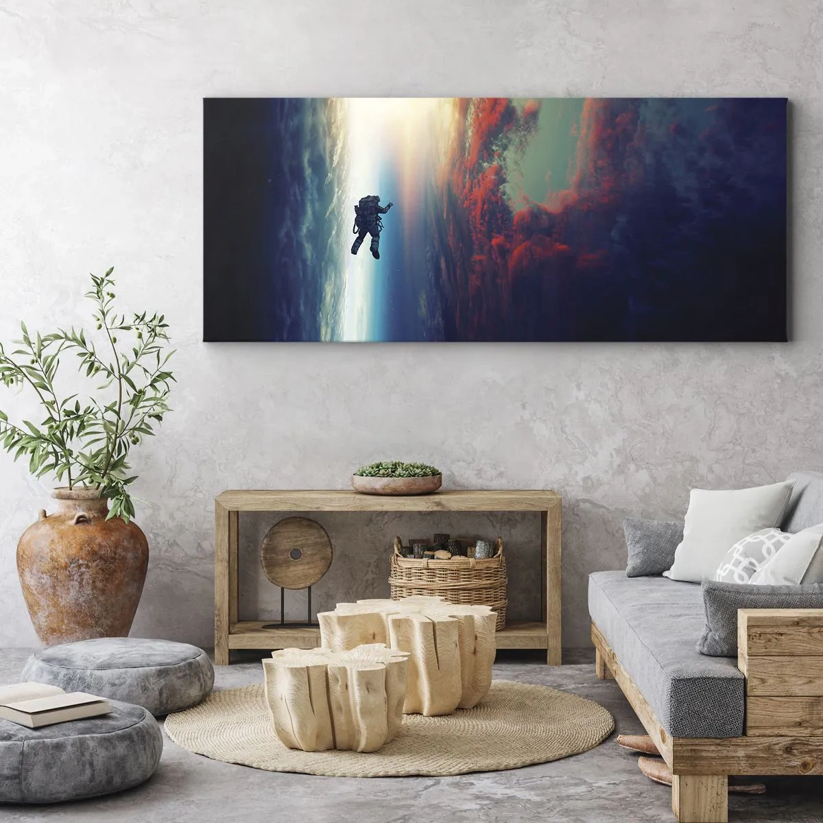 Obraz na plátne - Tvárou v tvár vesmíru - 100x40 cm