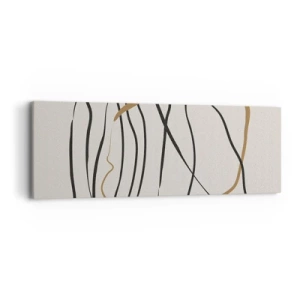 Obraz na plátne - Kompozícia – tanec v slučke - 90x30 cm