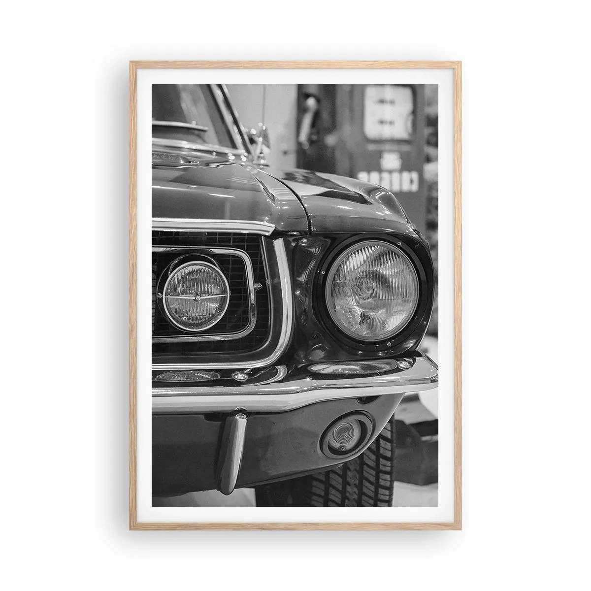 Plagát v ráme zo svetlého duba - Divoká jazda - 70x100 cm