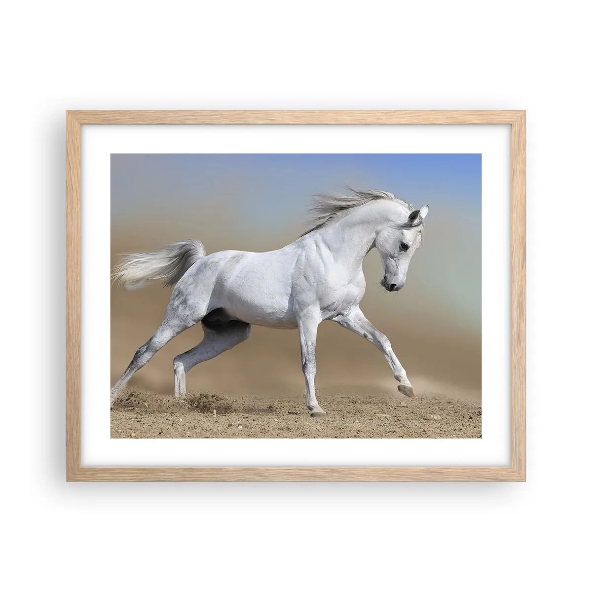 Plagát v ráme zo svetlého duba - Najkrajšia arabská rozprávka - 50x40 cm