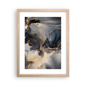 Plagát v ráme zo svetlého duba - Život kameňa - 30x40 cm