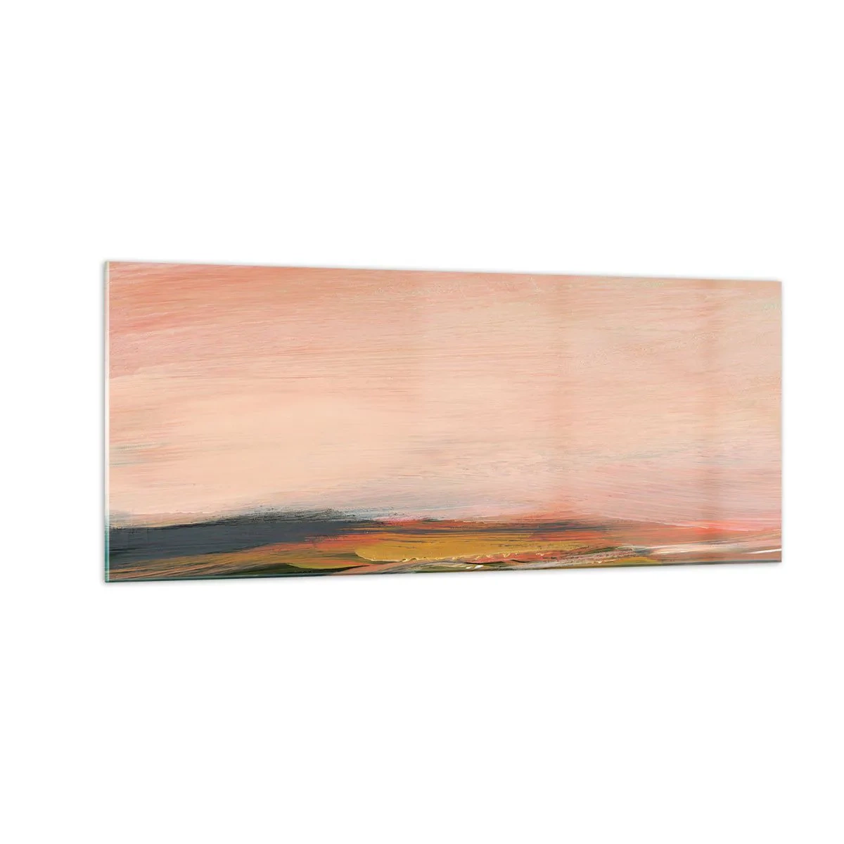 Obraz na skle - V ružových tónoch - 100x40 cm