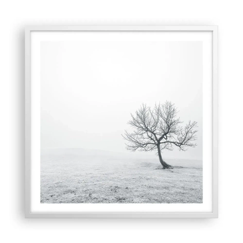 Plagát v bielom ráme - Proti ničote - 60x60 cm