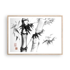 Plagát v ráme zo svetlého duba - Blízky záber na orient - 100x70 cm