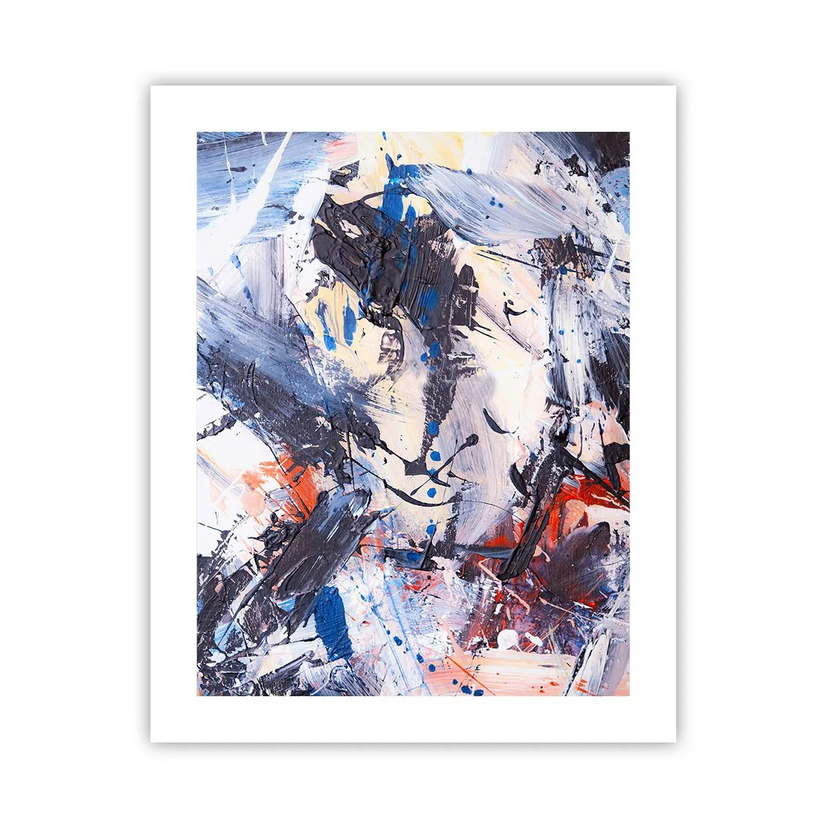 Plagát - Bláznivý tanec abstrakcie - 40x50 cm