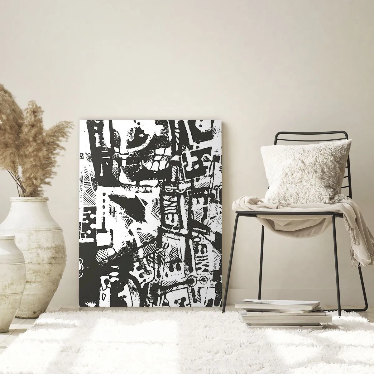 Obraz na skle - Poriadok alebo chaos? - 50x70 cm