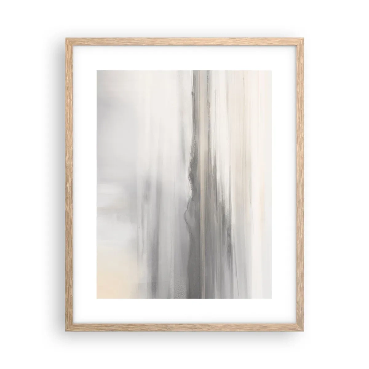 Plagát v ráme zo svetlého duba - Zamyslená diaľka - 40x50 cm