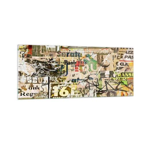 Obraz na skle - Och, deje sa to... - 100x40 cm