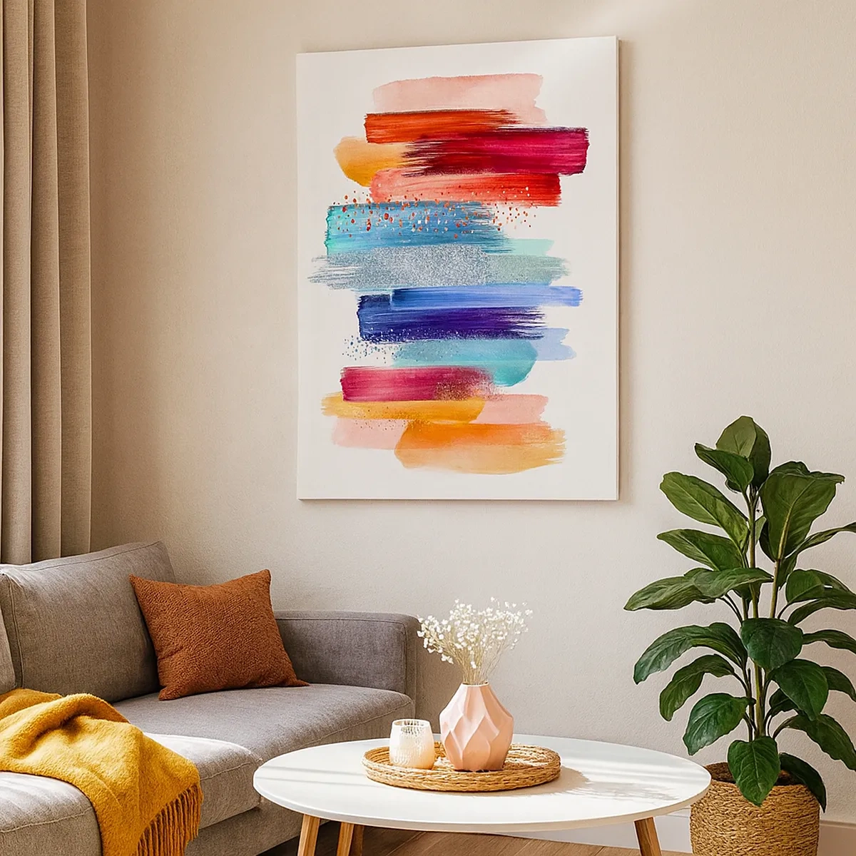 Obraz na plátne - Hore a dole - 50x70 cm