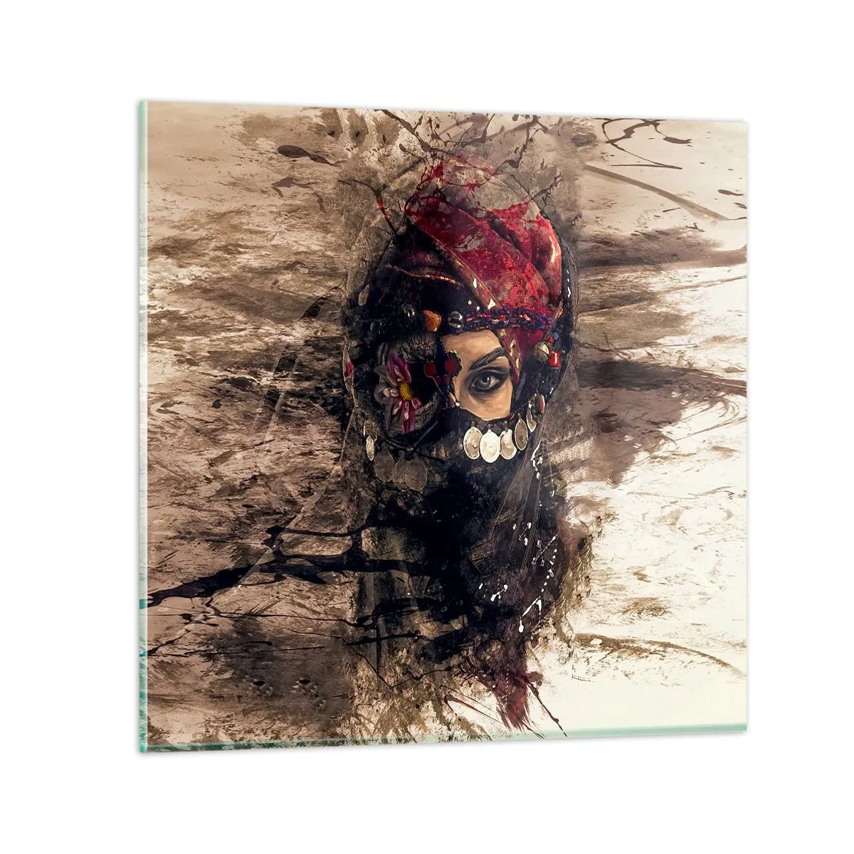 Obraz na skle - Prinajmenšom znepokojujúca - 50x50 cm