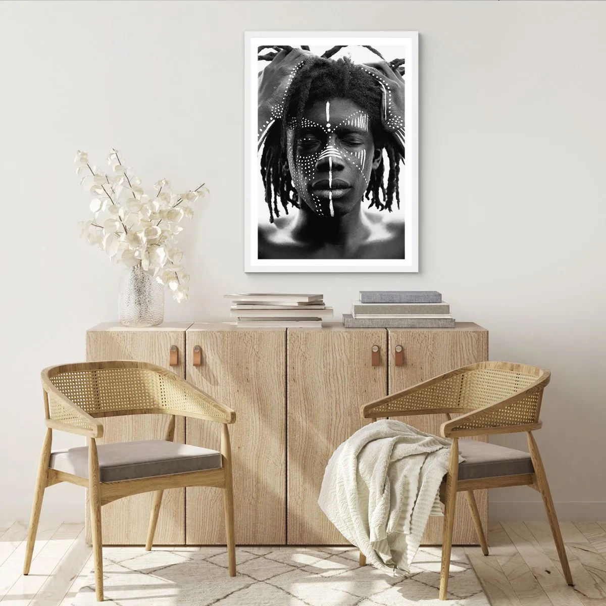 Plagát v bielom ráme - Kde si? - 70x100 cm