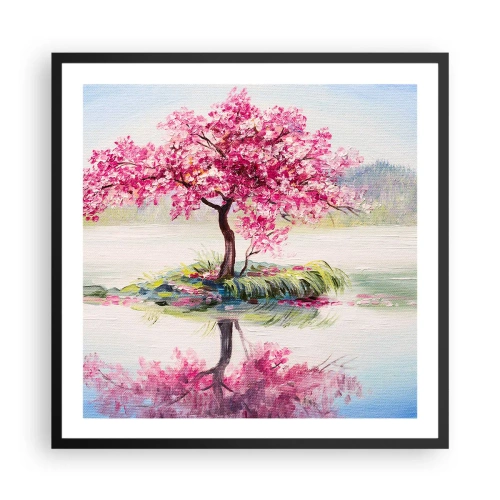 Plagát v čiernom ráme - Sviatok jari - 60x60 cm