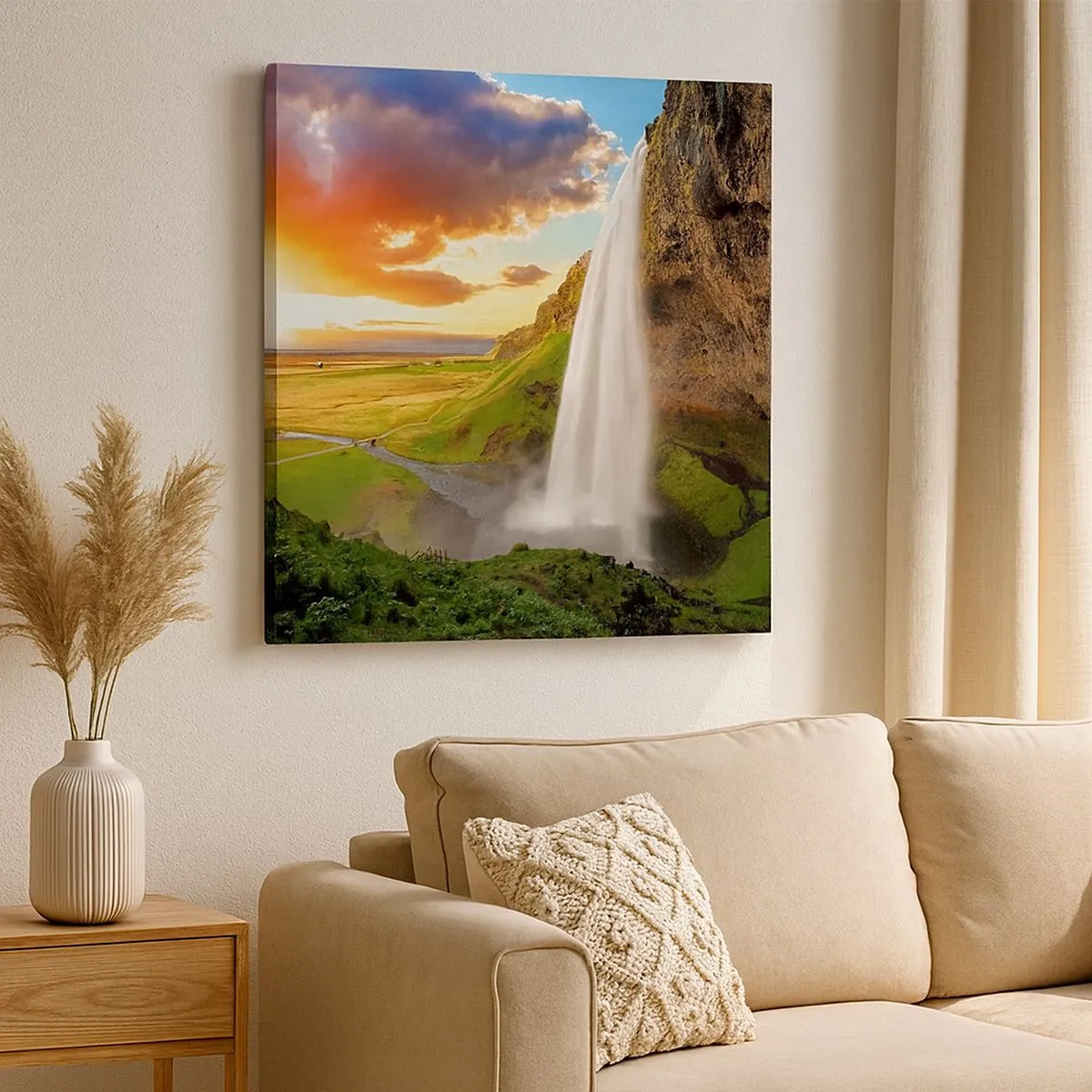 Obraz na plátne - Vrchol islandského leta - 30x30 cm