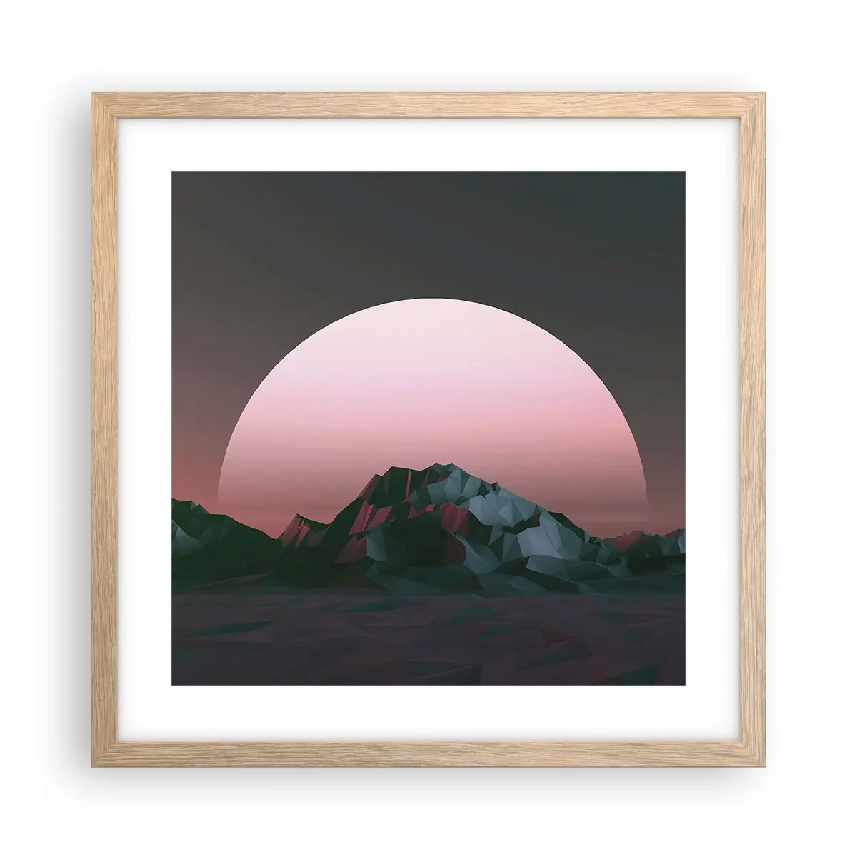 Plagát v ráme zo svetlého duba - V susednej galaxii - 40x40 cm