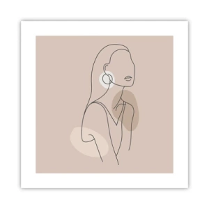 Plagát - Dievčenská ikona - 40x40 cm