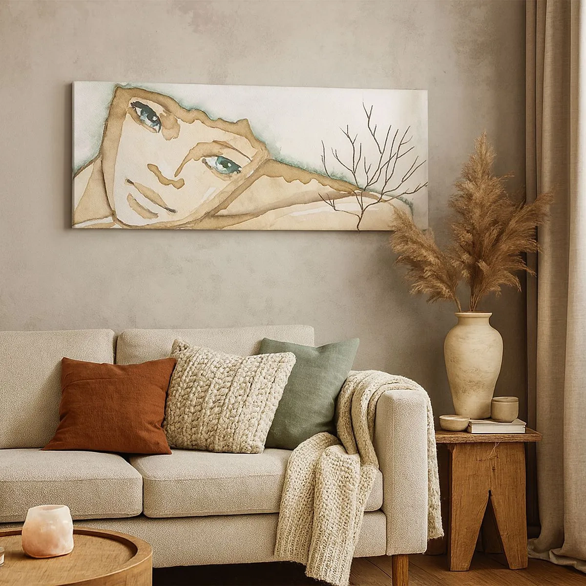 Obraz na plátne - Strom poézie vyrastá z ticha - 100x40 cm