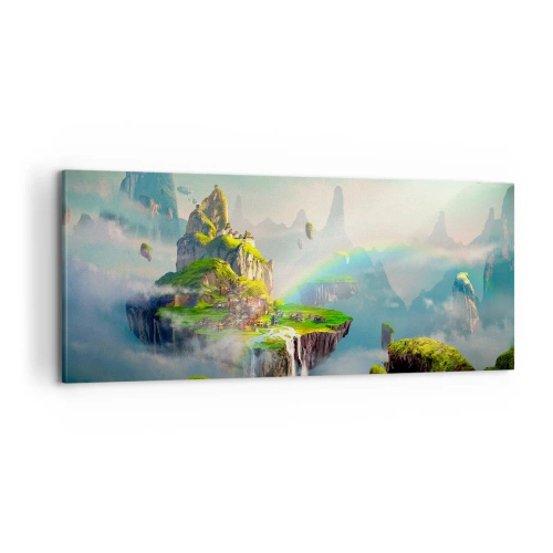 Obraz na plátne - Uprostred neba - šťastné ostrovy - 100x40 cm
