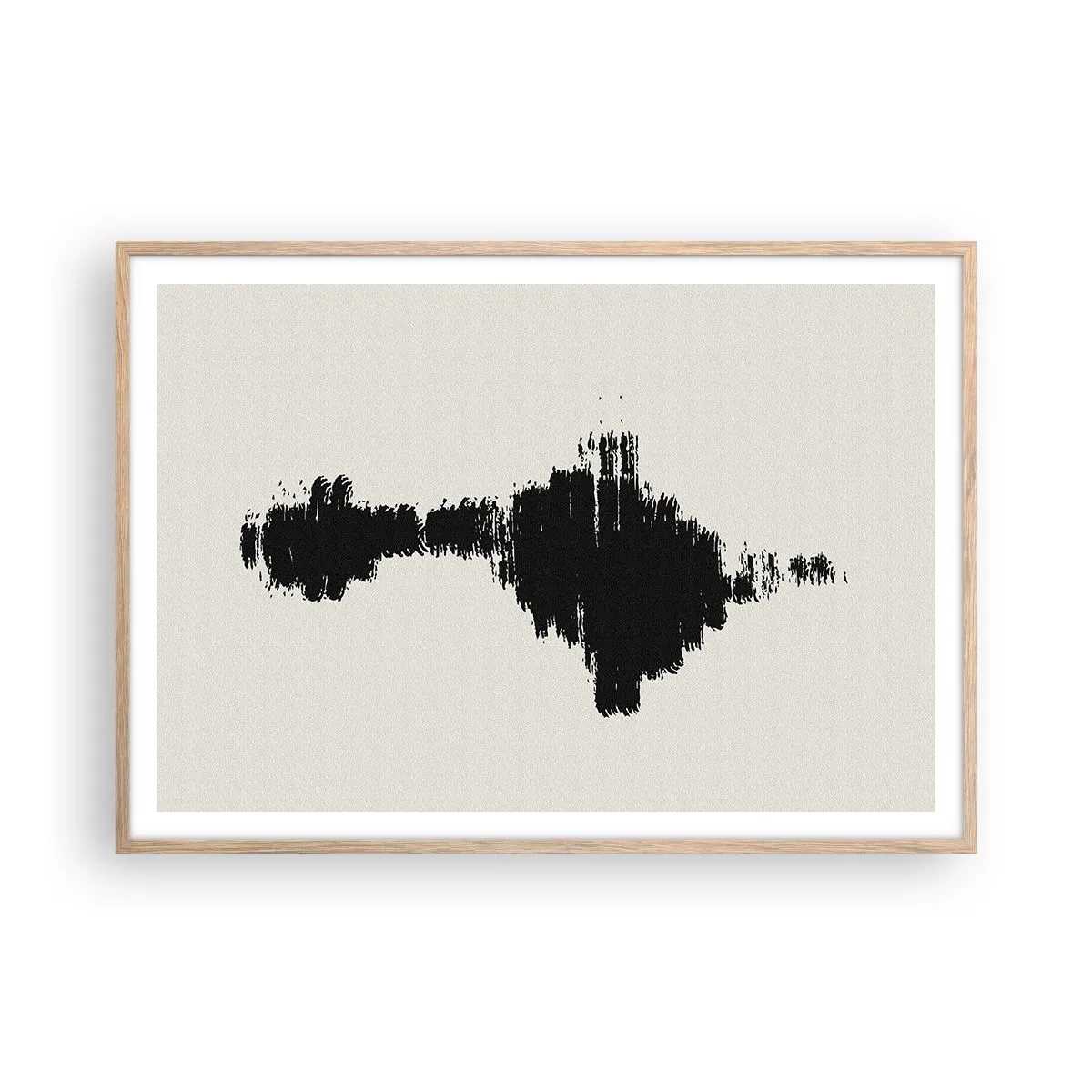 Plagát v ráme zo svetlého duba - Vibrácie predstavivosti - 100x70 cm