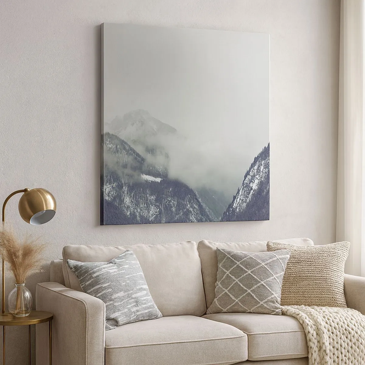 Obraz na plátne - Zahmlené údolie - 30x30 cm