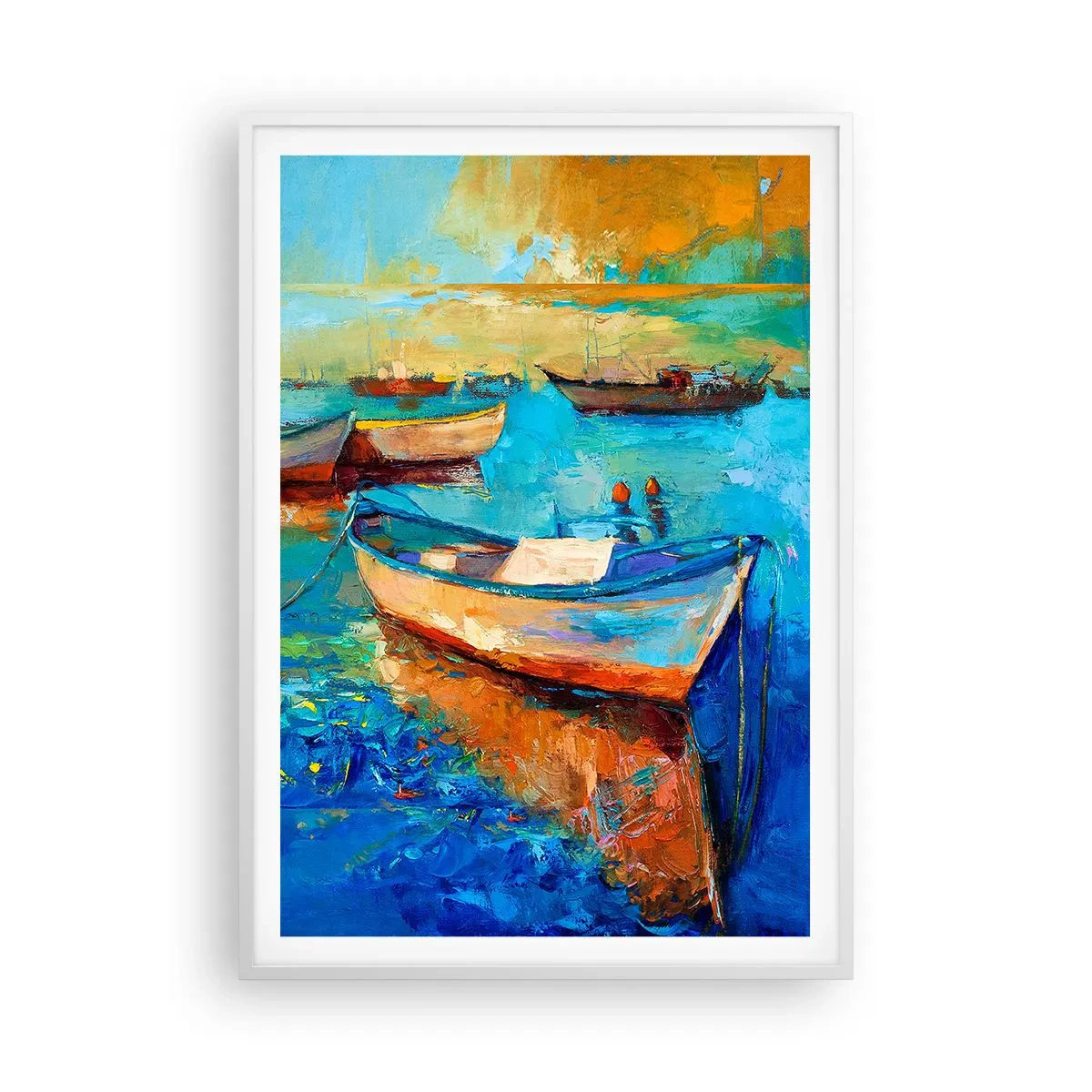 Plagát v bielom ráme - V južnom zálive - 70x100 cm
