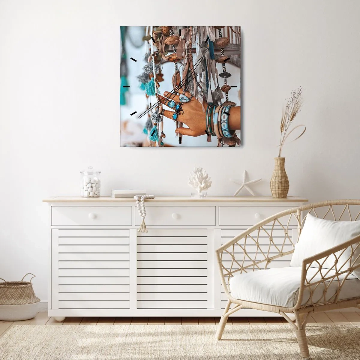 Nástenné hodiny - Miestne poklady - 40x40 cm