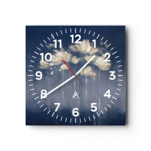 Nástenné hodiny - Ako okvetné lístky vo vetre - 40x40 cm