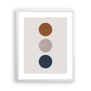 Plagát v bielom ráme - Symbol dokonalosti - 40x50 cm