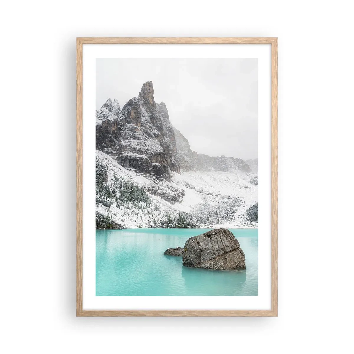 Plagát v ráme zo svetlého duba - Na stráži - 50x70 cm